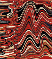 Red Hand Tufted Melting Persian Design Area Rug for Living Room & Bedroom